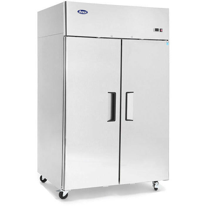 Atosa YBF9218GR Slimline Upright Double Door Fridge 900 Litres