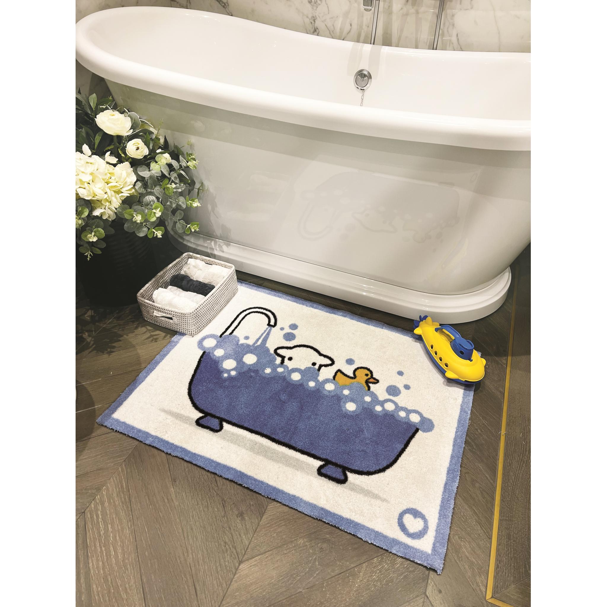 Hug Rug Bath Herdy Mat Home Entrance Kitchen Hallway Runner Non-Slip Rug 50x75 cm (1'7"x2'5")