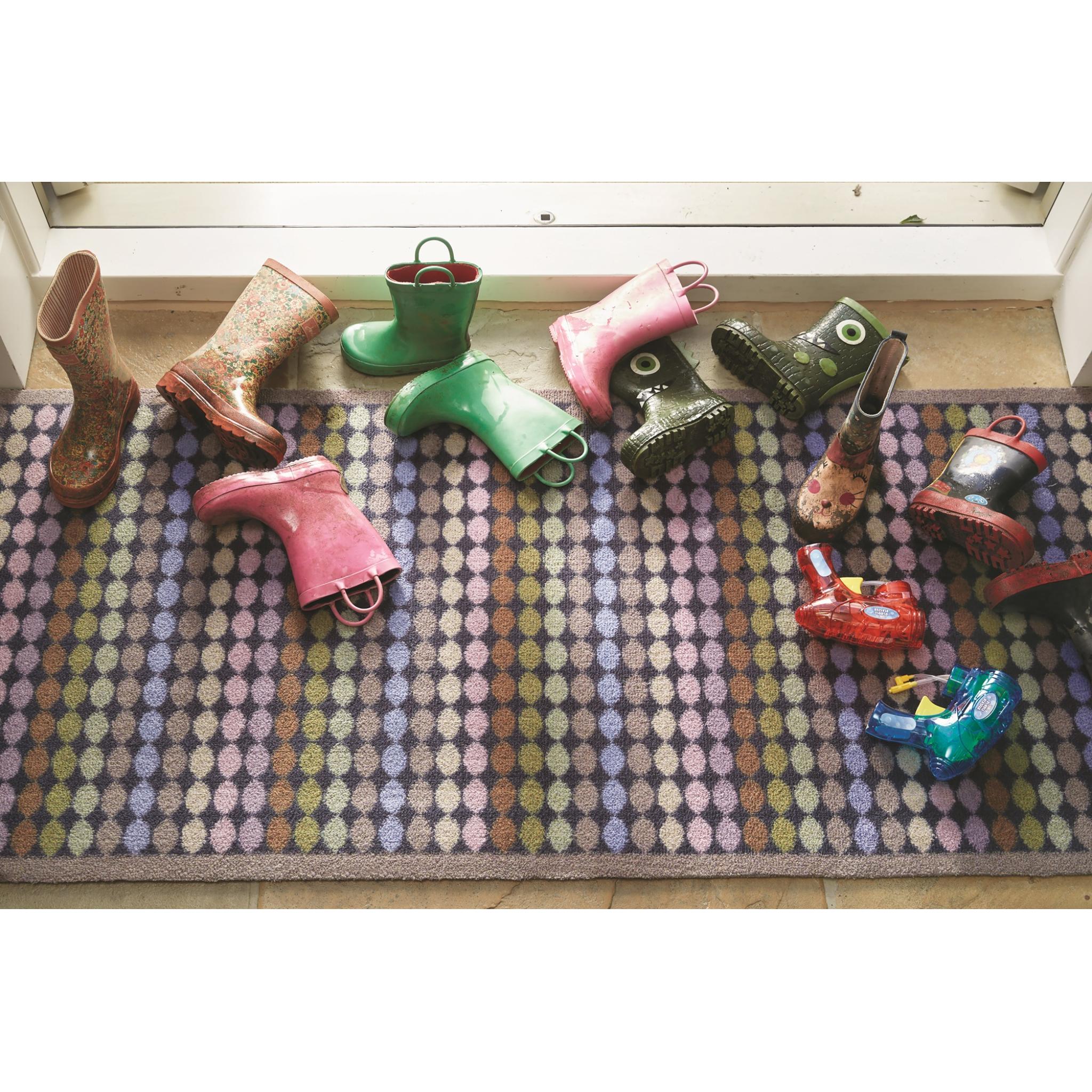 Hug Rug Designer 22 Rainbow Spots Mat Home Entrance Kitchen Hallway Runner Non-Slip Rug Runner 65x150 cm (2'1"x4'11")