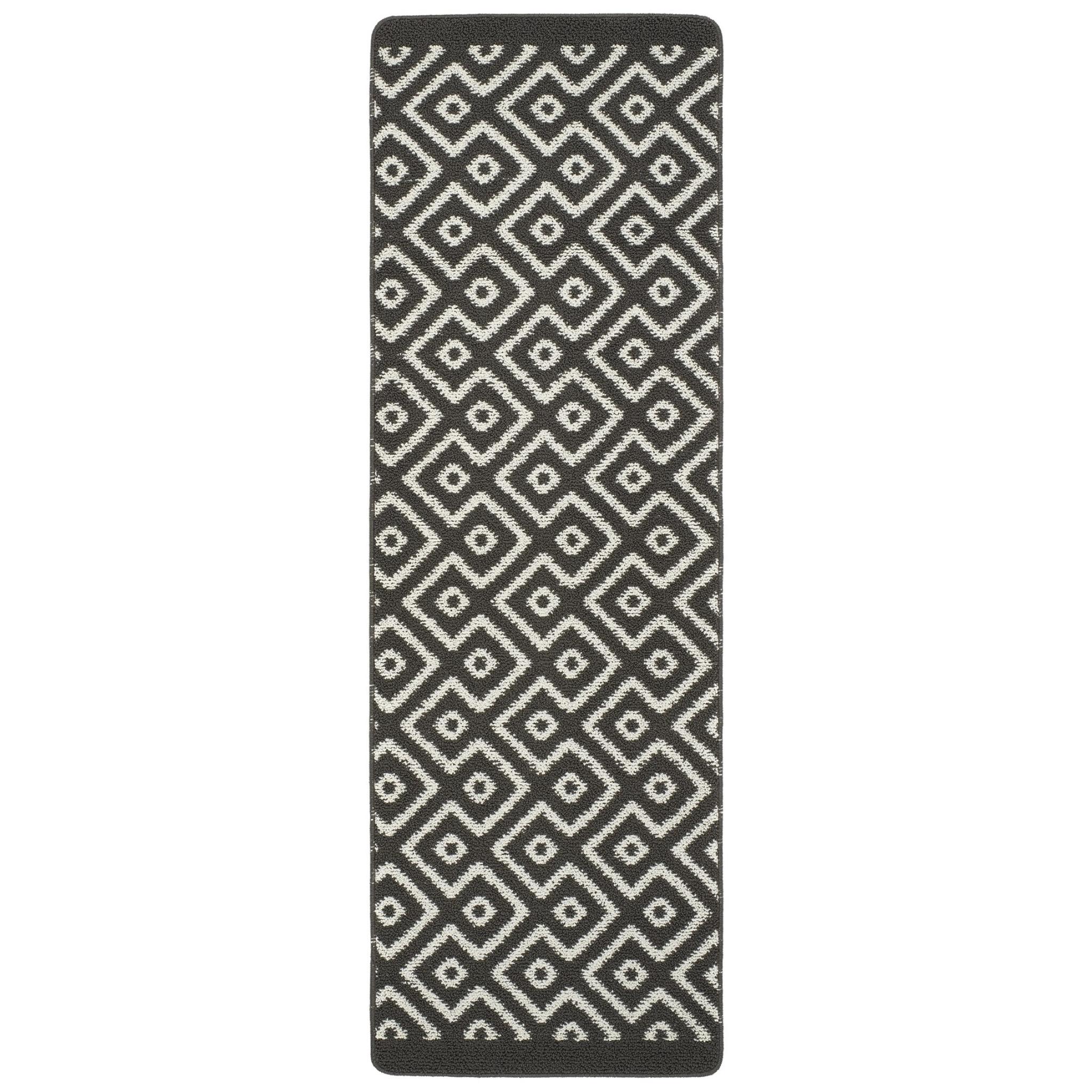 My Mat Washable My Stain Resistant Cosy Charcoal Grey Non-Slip Rug Hall Runner Runner 67x200 cm (2'2"x6'7")