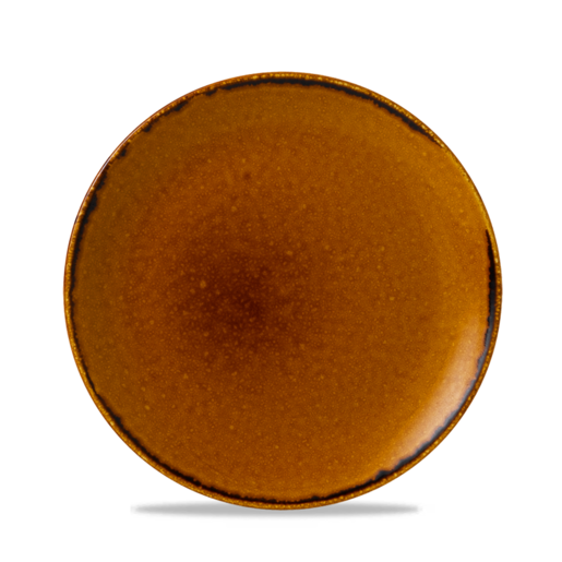 Dudson Harvest Brown Coupe Plate 26cm Case Size 12