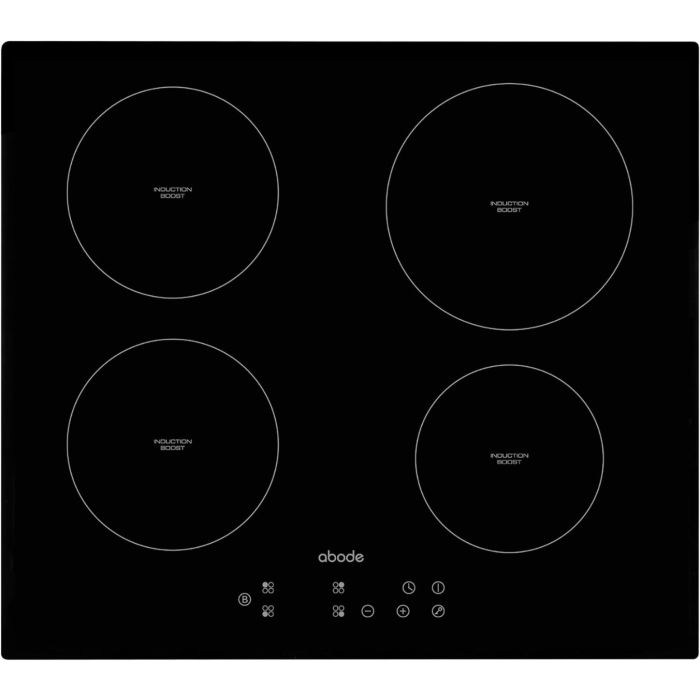 Abode A60IH301B 60cm Electric Induction Hob 4 Cooking Zones & LED Display Black