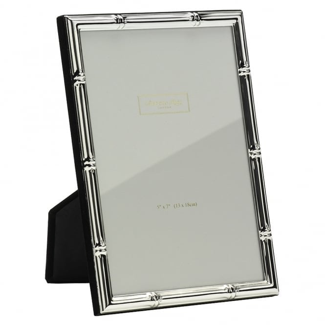 Bamboo Silver Plated Photo Frame 5 x 7 Inch
