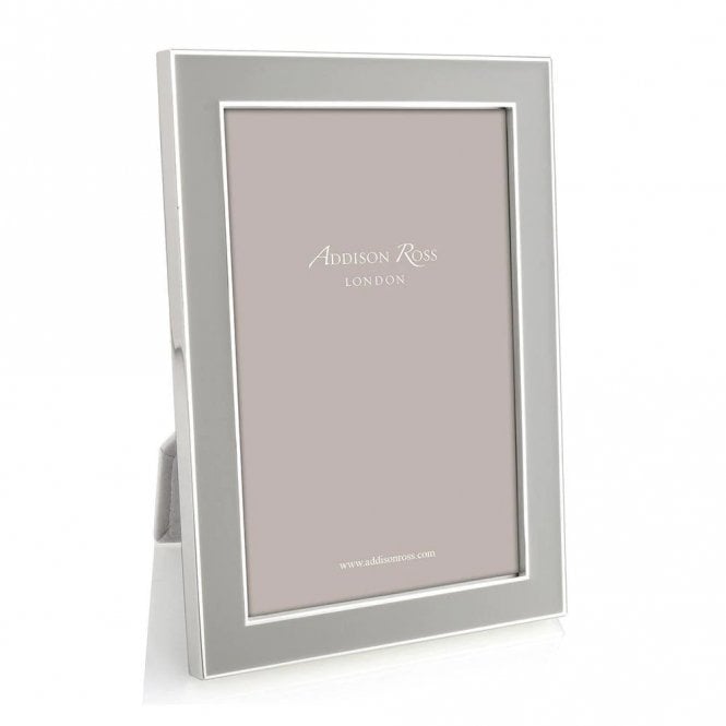 Chiffon Enamel & Silver Frame 8 x 10 Inch