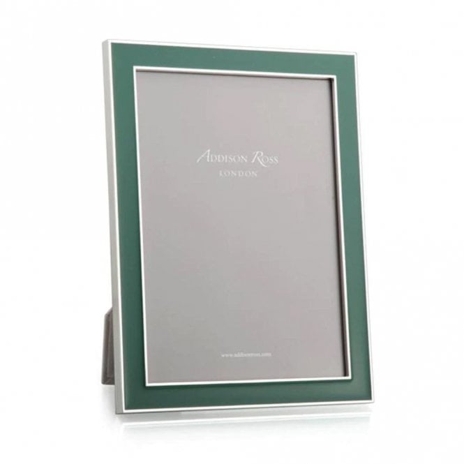 Fern Green Enamel & Silver Frame 4 x 6 Inch