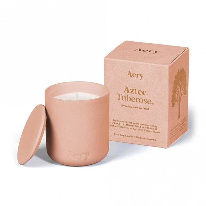 Aztec Tuberose Candle - Peach, Almond Milk & Tuberose