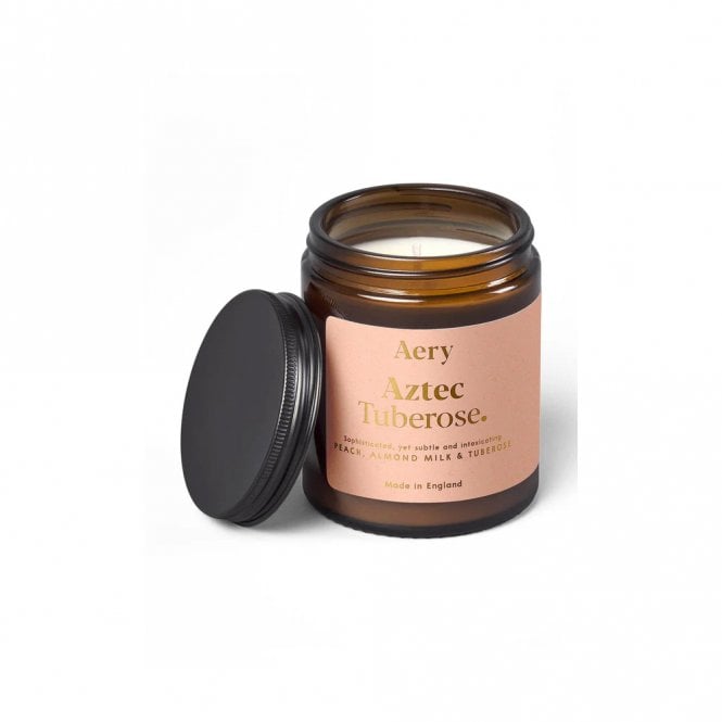 Aztec Tuberose Jar Candle - Peach, Almond Milk & Tuberose