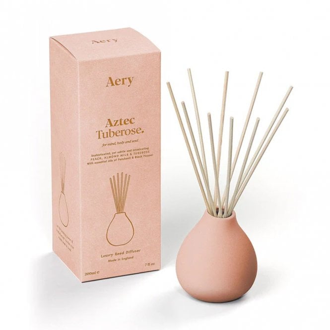 Aztec Tuberose Reed Diffuser - Peach, Almond Milk & Tuberose