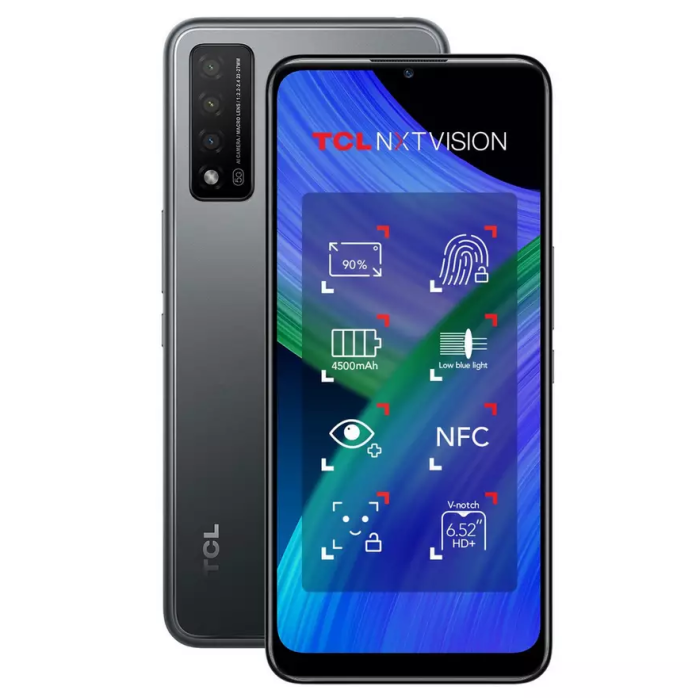 Alcatel T767H-2ALCGB12 NEW TCL 20 R 6.52" 64GB SIM Free Smartphone Granite Grey