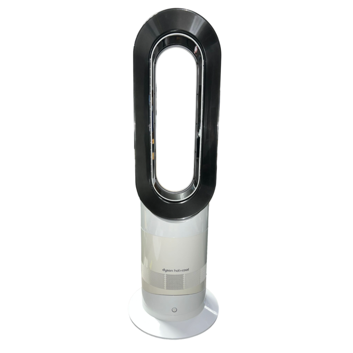 Dyson AM09 Hot & Cool Fan Heater Bladeless Lightweight Fan 2000w White & Nickel