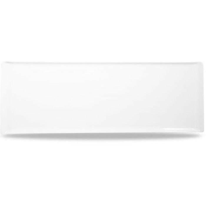 Churchill Alchemy Balance White Rectangle Buffet Tray 58 x 20cm Case Size 4