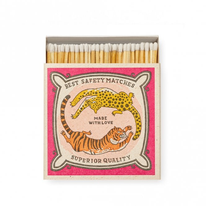 Chasing Big Cats Square Matchbox