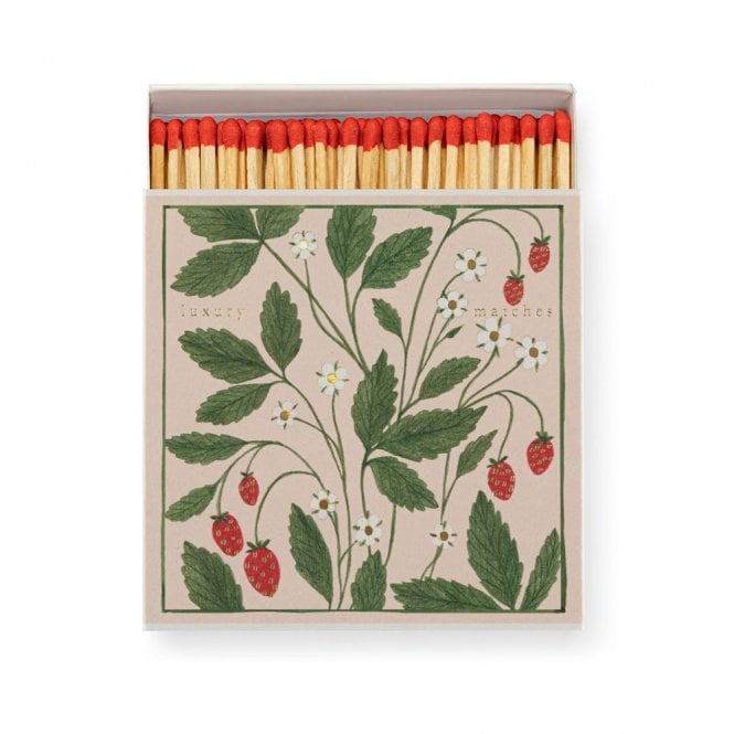 Strawberry Safety Matches Square Matchbox
