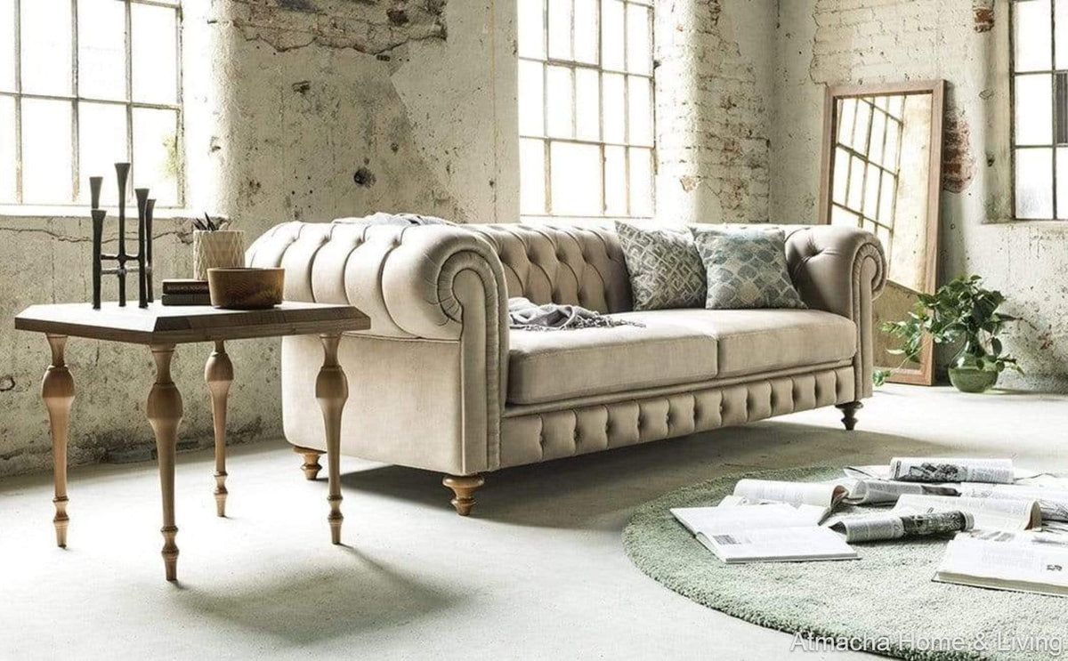 Mary Chesterfield 3 Seater Sofa