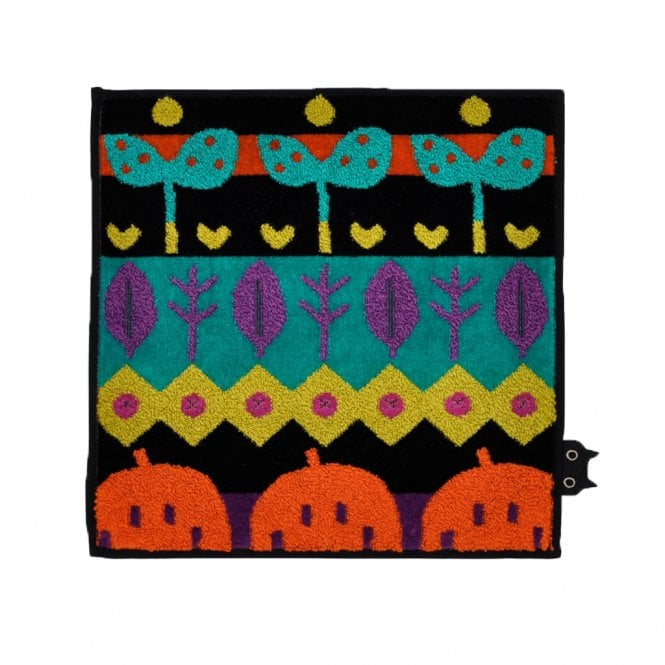 Happy Motif Black Face Cloth