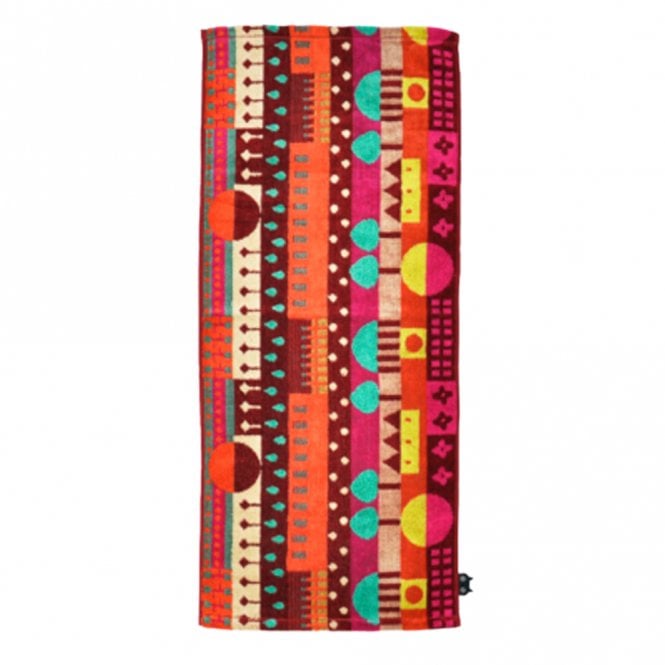 Landscape Red Hand Towel