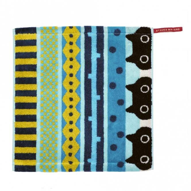 MM Ribbon Blue Guest Towel