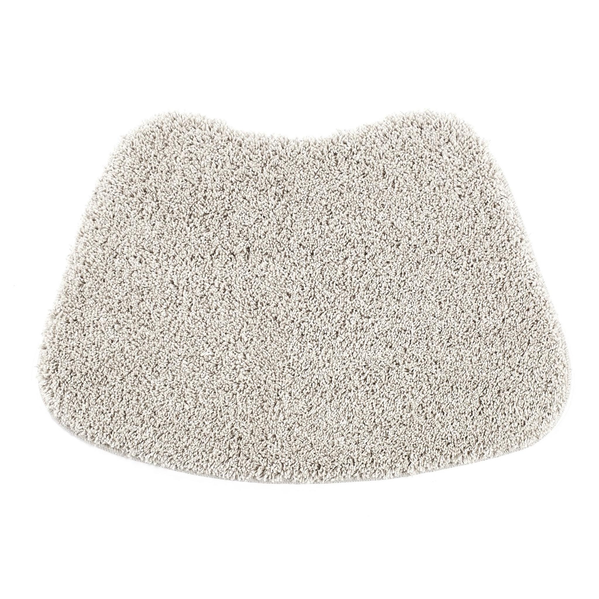Buddy Bath Washable Shaggy Mats Non-Slip Rug in Ghost Grey Curve 50x80 cm