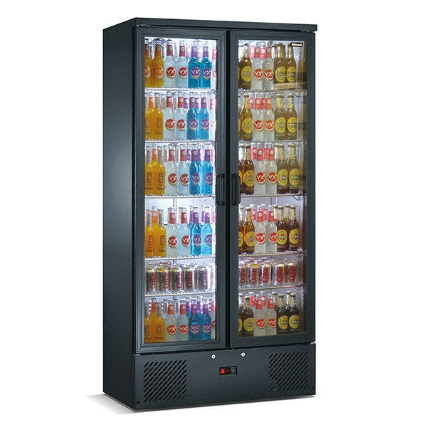 Blizzard Upright Double Door Bar Bottle Cooler 492 Bottles