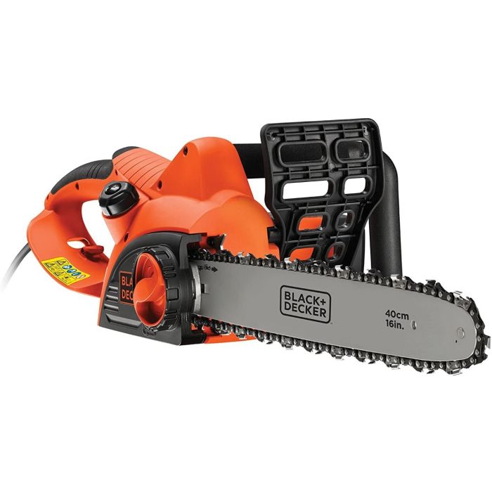 Black + Decker CS2040-GB NEW 40cm Corded Electric Chainsaw Powerful 2000W Orange