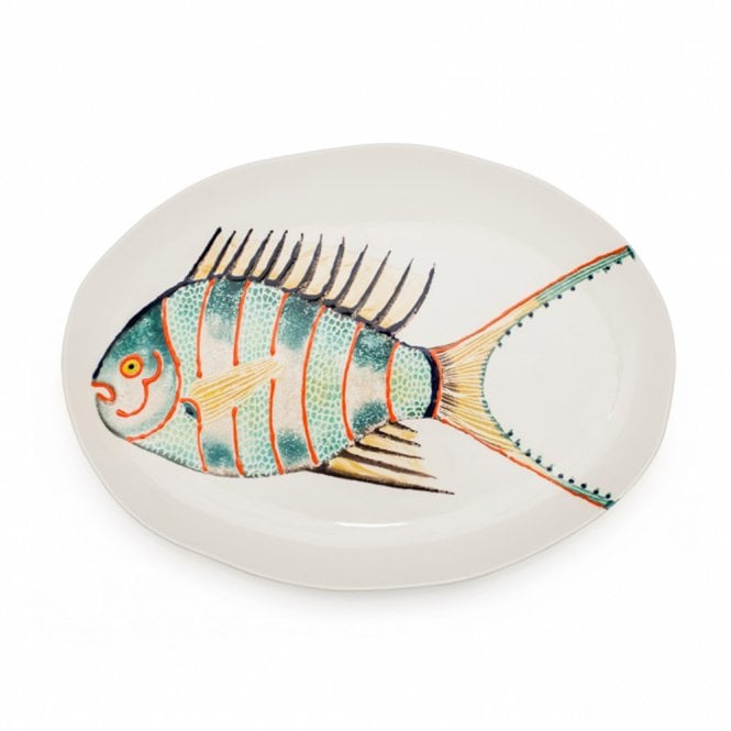 Fantastical Fish Medium Oval Platter