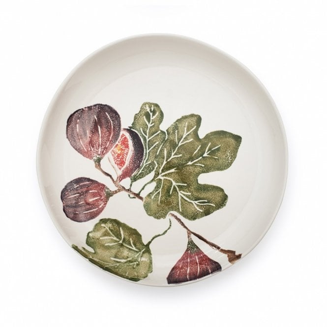 Figs Round Shallow Serving Dish