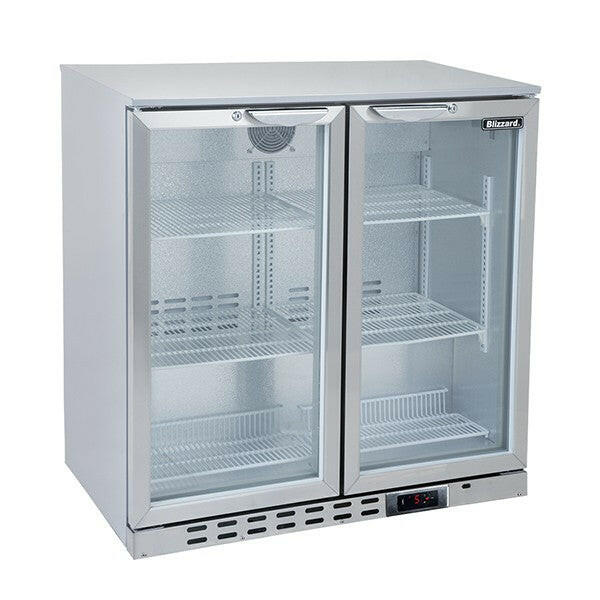 Blizzard Double Door BAR2SS Bar Bottle Cooler 202 Bottles