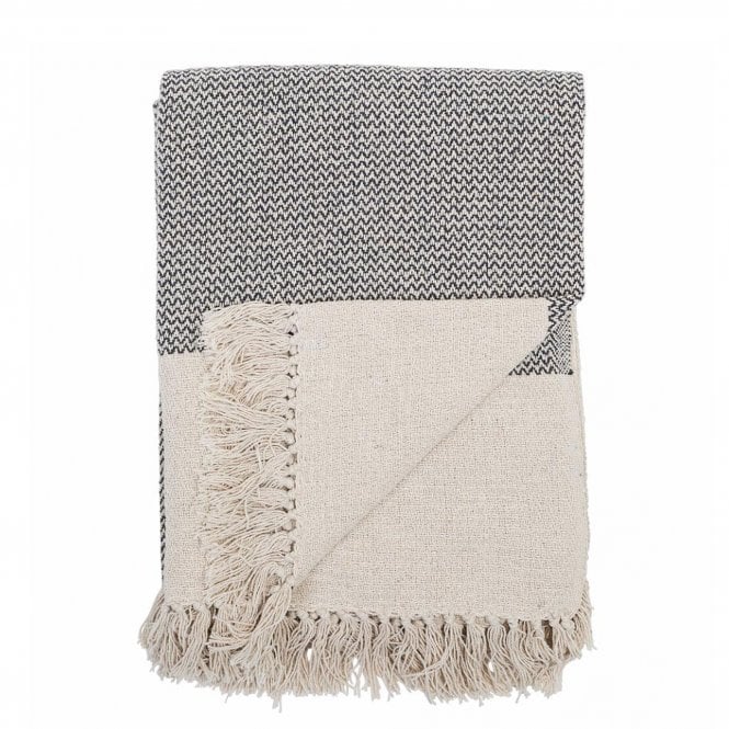 Sefanit Grey Recycled Cotton Throw