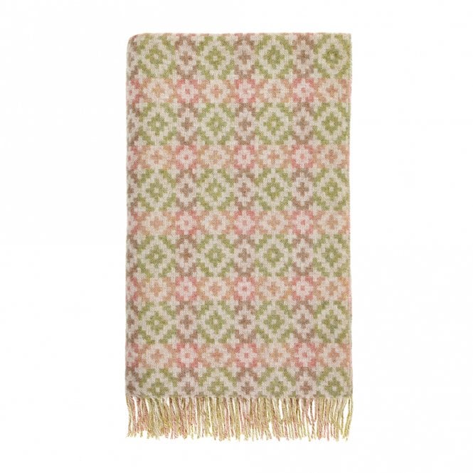 Dartmouth Green Shetland Wool Throw