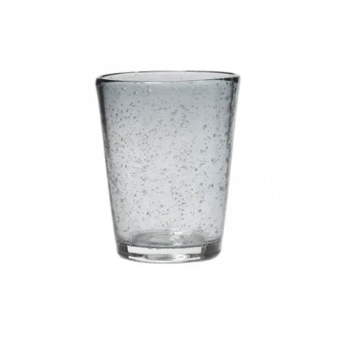 Bubble Grey Glass Tumbler