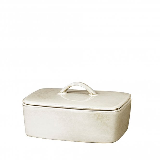 Nordic Sand Stoneware Butter Dish