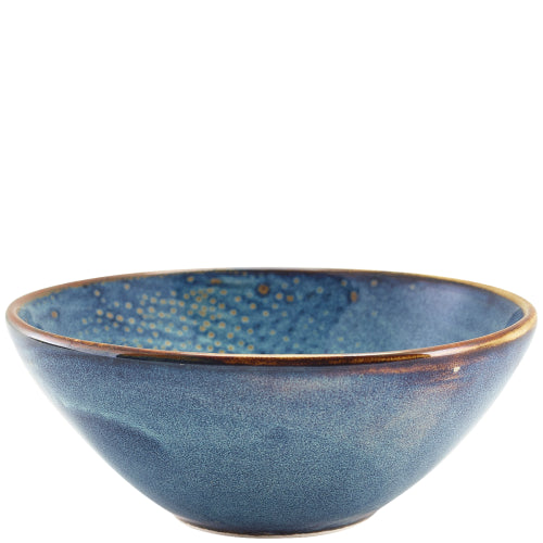 GenWare Terra Porcelain Aqua Blue Organic Bowl 16.5cm Case Size 6