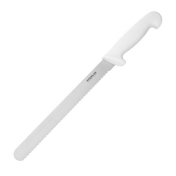 Hygiplas Slicer Serrated White 24.8cm