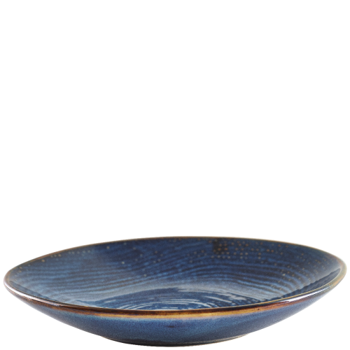 GenWare Terra Porcelain Aqua Blue Organic Coupe Bowl 26.5cm Case Size 6