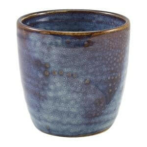 GenWare Terra Porcelain Aqua Blue Chip Cup 30cl Case Size 6