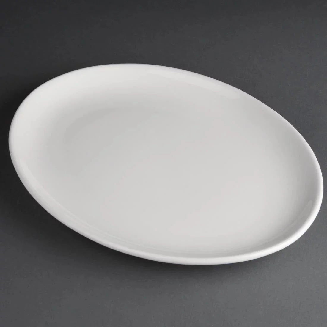 Olympia CC211 Athena Hotelware Oval Coupe Plates 254 x 197 mm Case Size 12