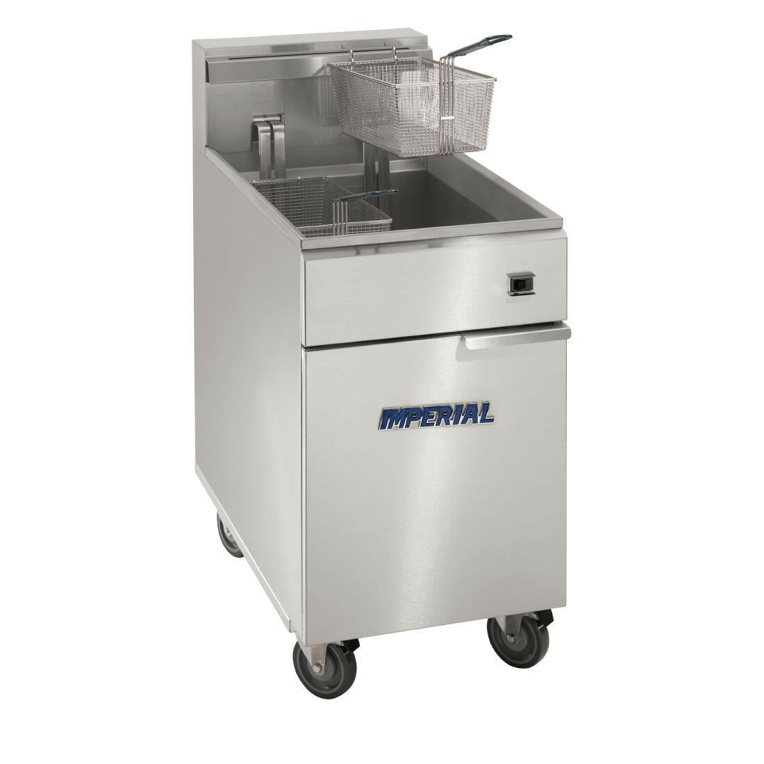 Imperial CIFS-75-OP Single Tank Twin Basket Gas Fryer 41 Litres