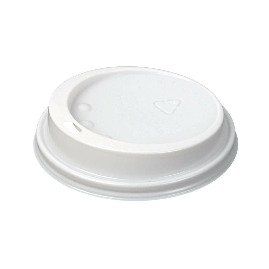 Recyclable White 16oz Coffee Cup Lid Case Size 1000