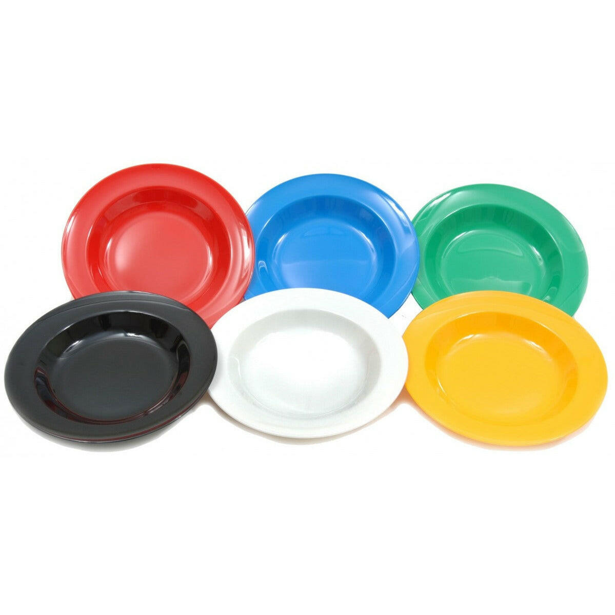 Wide Rim Polycarbonate Soup & Pasta Plate 21.5cm Case Size 10