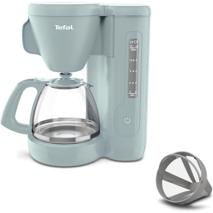 Tefal CM2M13G0 Filter Coffee Maker 1.25L Reusable Filter Drip-Stop System 1000W