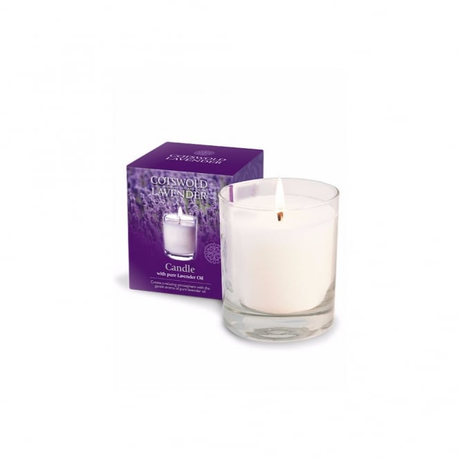 Lavender Candle in Glass