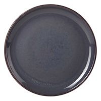 GenWare Terra Stoneware Rustic Blue Coupe Plate 19cm Case Size 6