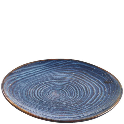 GenWare Terra Porcelain Aqua Blue Organic Plate 25cm Case Size 6