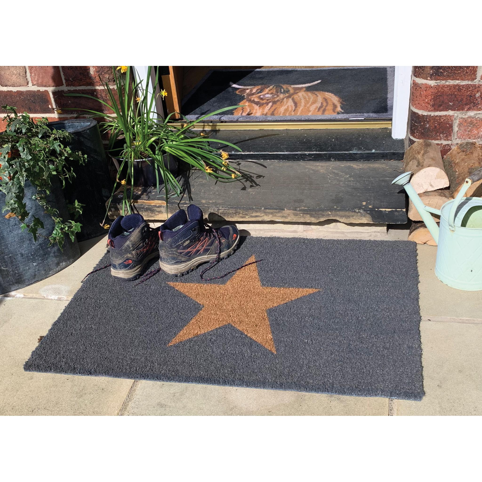 My Mat Printed Coir Inverse Star Doormat 60x90cm (2x3')