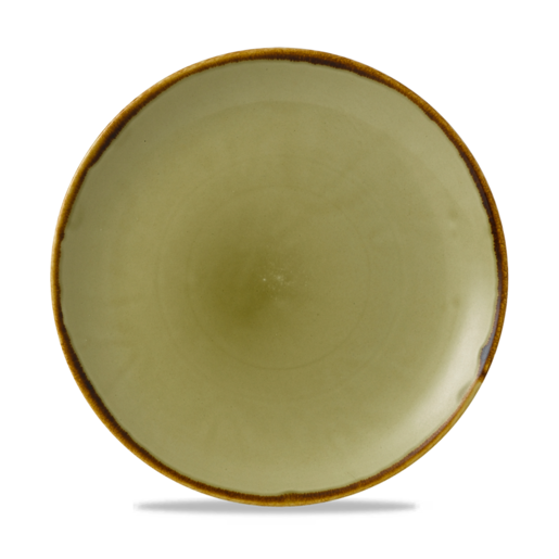 Dudson Harvest Green Evolve Coupe Plate 32.4cm Case Size 6