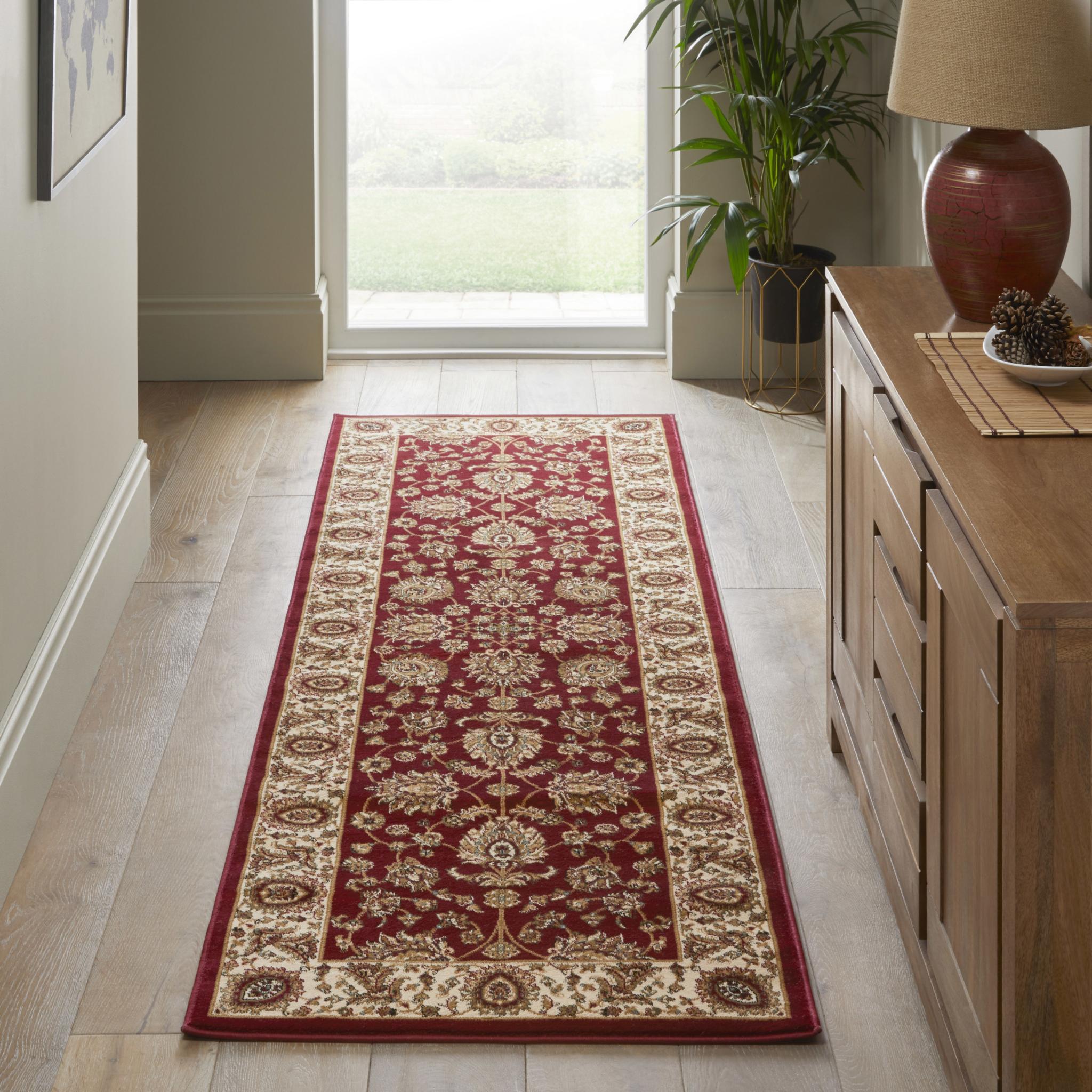 Grand Heritage GH102 Traditional Floral 1 Million Point Quality Classic Rug in Red Runner 80x240 cm (2'7"x7'11")