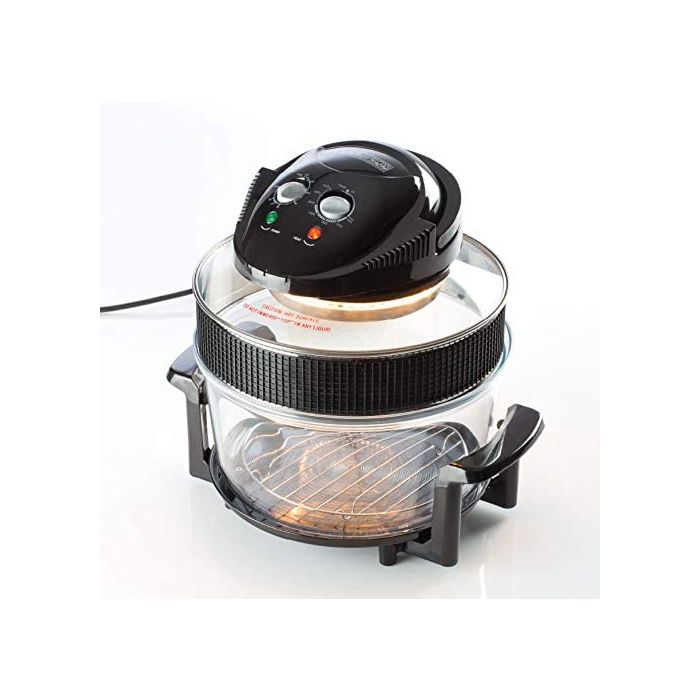 Daewoo SDA1032 NEW Halogen Convection Oven & Air Fryer 2-in-1 17L 1300w Black