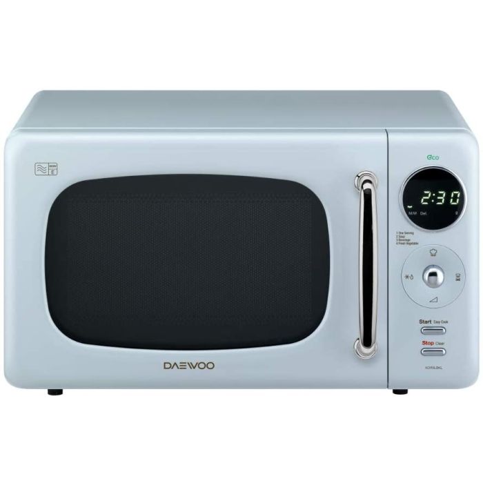 Daewoo KOR9LBKBLR NEW Freestanding Touch Control Microwave Oven 20L 800W Blue