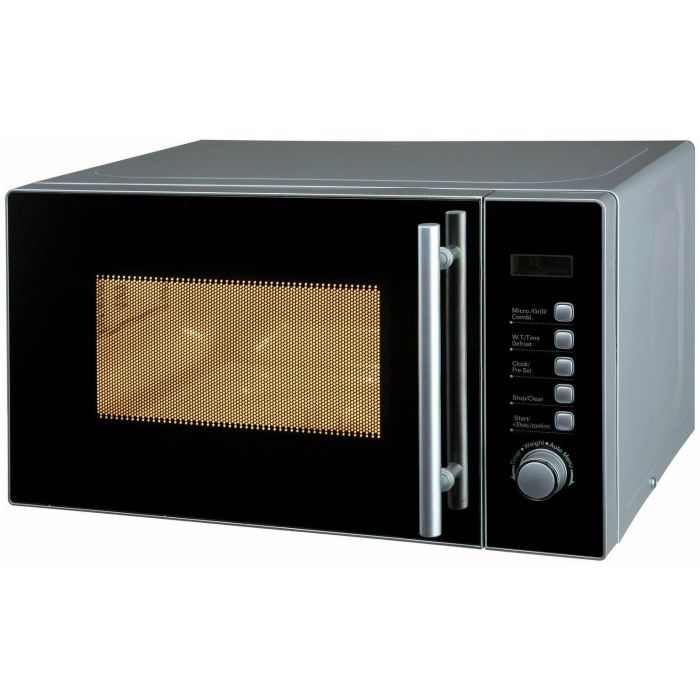 De'Longhi AG820CMF Flat Bed Combination Microwave with Grill 20L 800W - Silver
