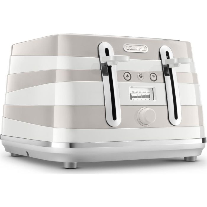 De'Longhi CTAC4003.W 4 Slice Toaster Avvolta Class 1800W with Browning Control